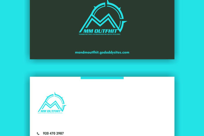 I will design business card with front and back