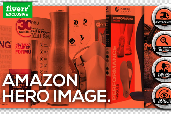 I will design catchy amazon hero image