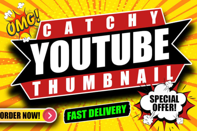 I will design catchy youtube thumbnail