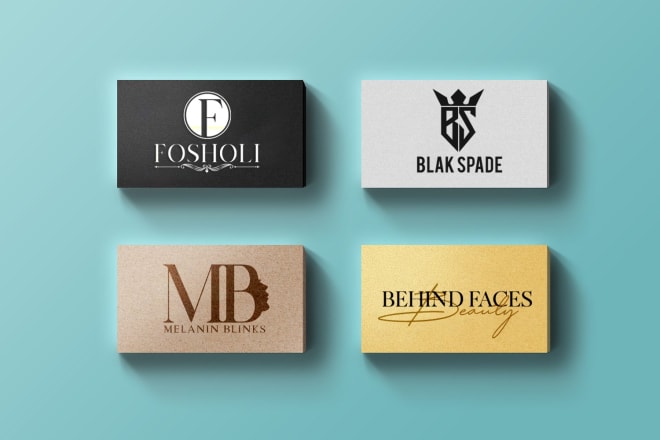 I will design, clothing, fashion, beauty luxury logo design