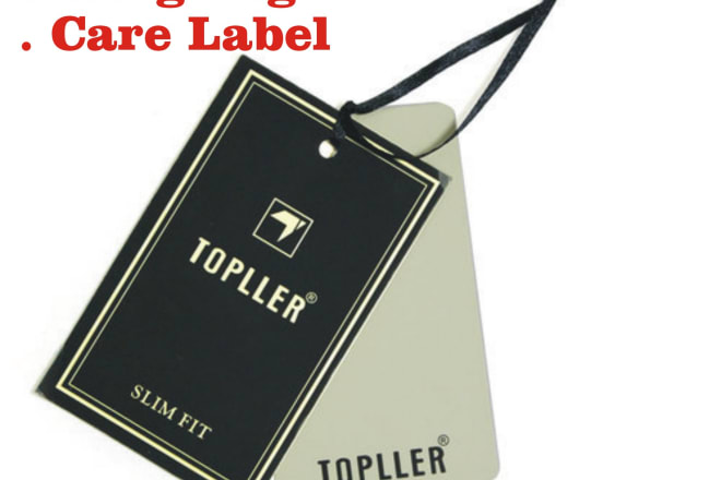 I will design clothing hang tags, care label, swing tag