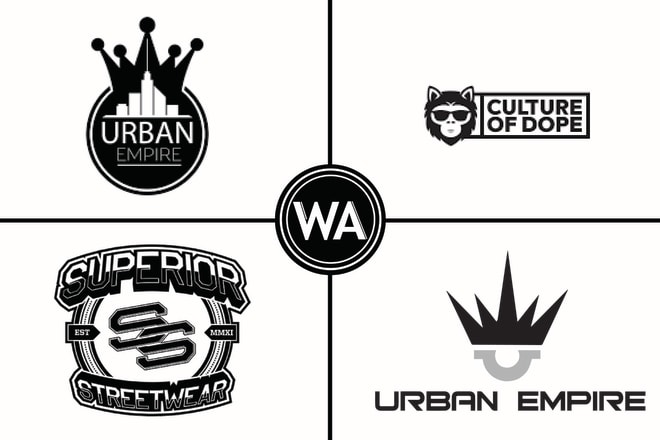 I will design clothing line and modern urban streetwear logo in 12 hrs