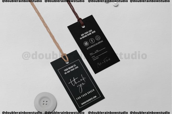 I will design clothing tags, clothing labels, hang or swing tags for you