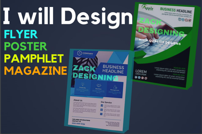 I will design digital magazine, advert, flyer and resume design for you