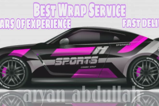 I will design eye catching vehicle wrap