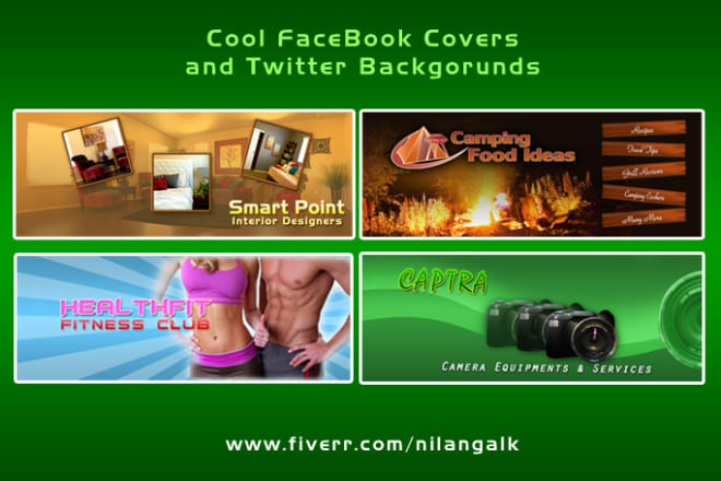 I will design FACEBOOK Cover Or Twitter Background