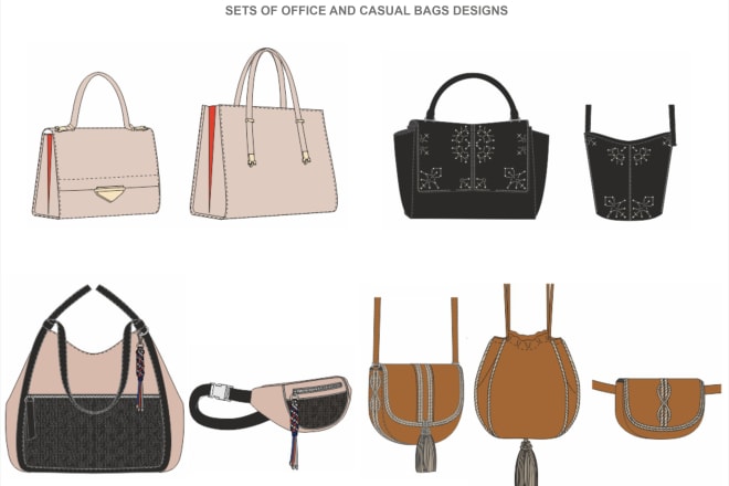 I will design fashion handbags and accessories