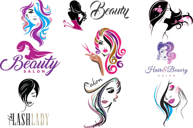 I will design hair extension beauty salon or fashion logo