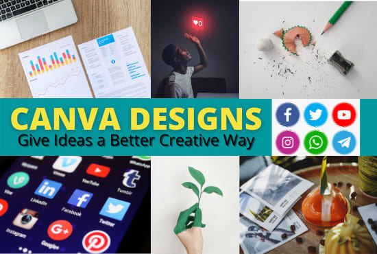I will design in canva social media posts flyers ads resumes