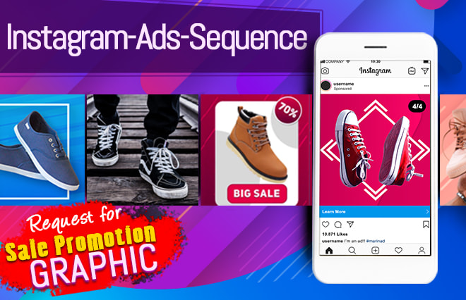 I will design instagram promotion ads and instagram ads stories