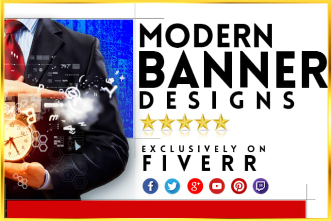 I will design modern web and mobile banner ads hurry up