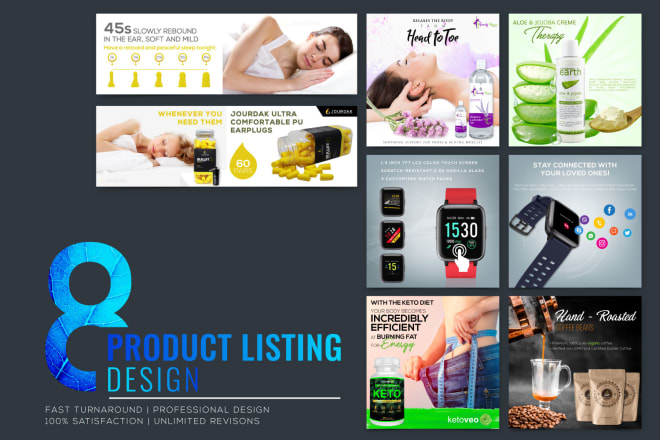 I will design professional amazon product listing images