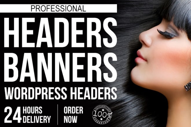 I will design professional banners, headers and wordpress headers