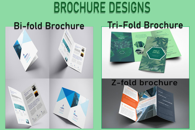 I will design professional brochures for you