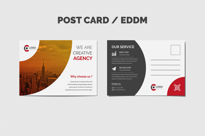 I will design professional postcard and gift voucher