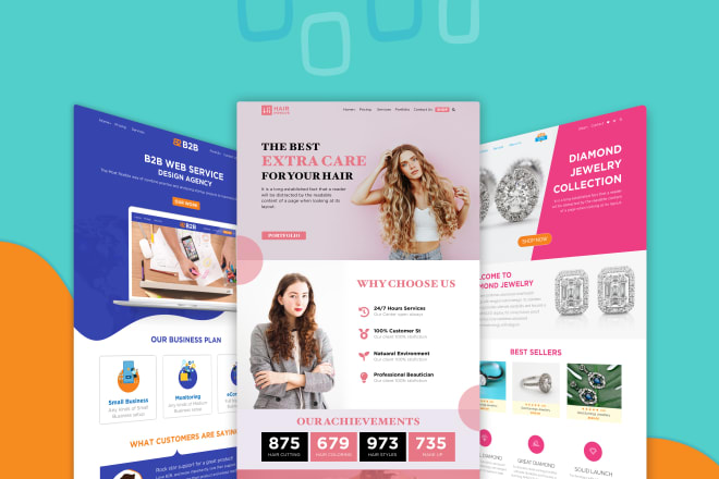 I will design PSD website or photoshop web template