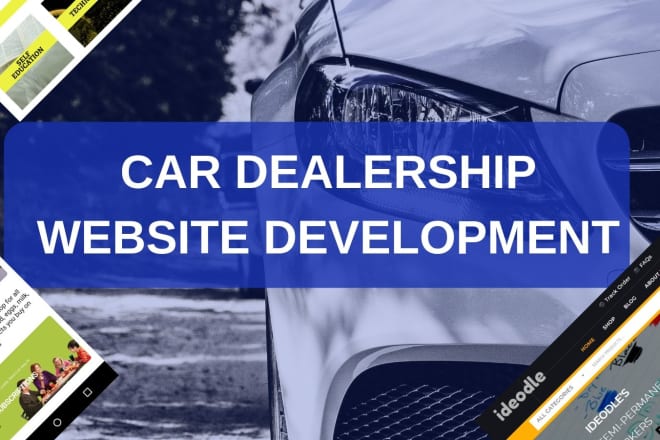 I will design responsive car dealer website in 24 hours