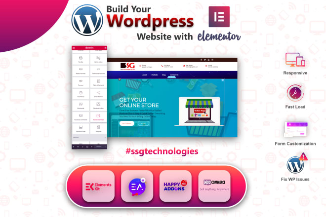 I will design responsive wordpress website design