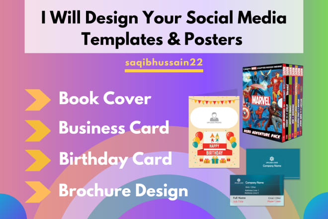 I will design social media template and posters in canva