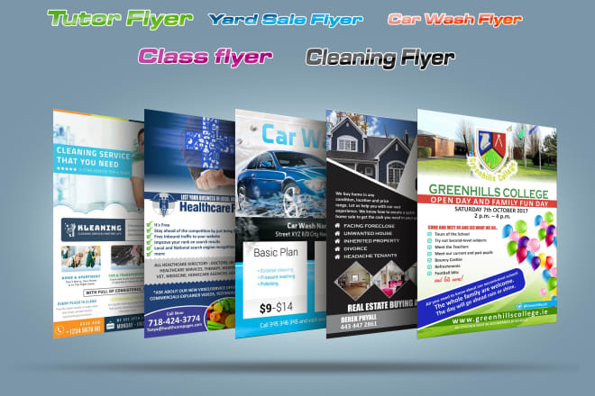 I will design the best flyer, brochure, postcard, poster design