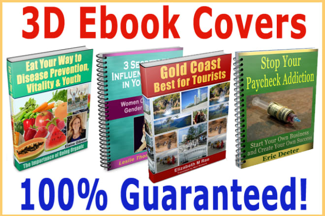 I will design top quality 3d ebook cover image within 24 hours