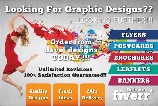 I will design unique flyer, poster, brochure, postcard, leaflet