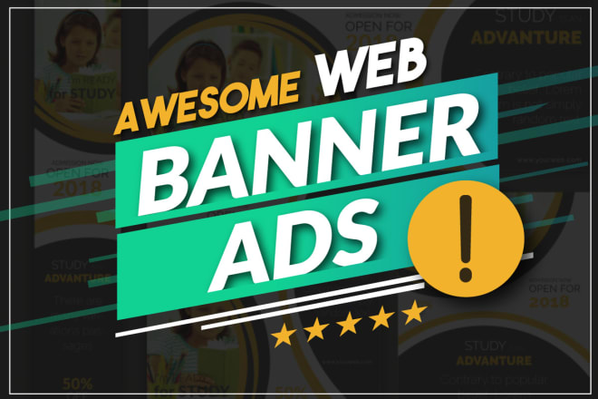 I will design web banner ads in 2 hours