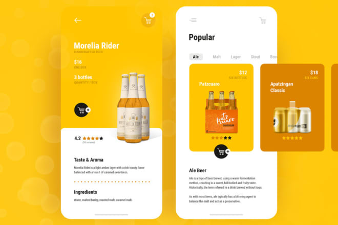 I will design wine delivery app for your business