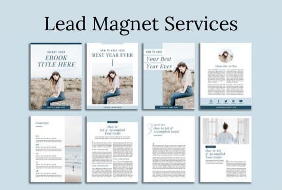 I will design your lead magnet, ebooks and pdfs