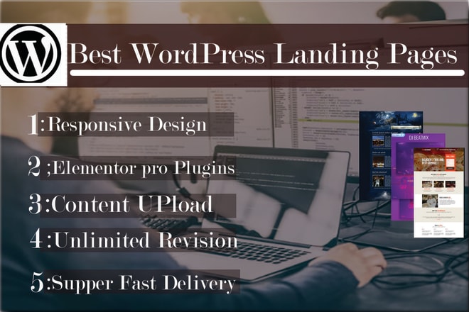 I will design your professional landing page or sales funnel page
