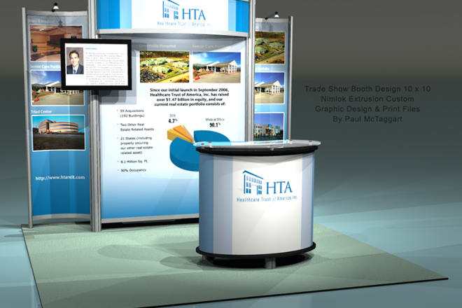 I will design your trade show booth