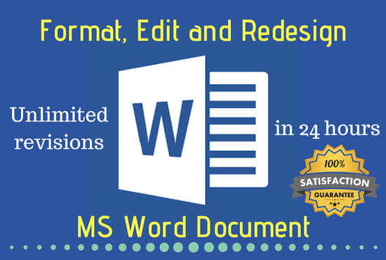 I will design,edit, format your word document or PDF urgently
