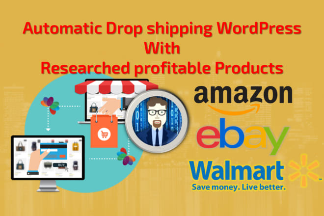 I will develop amazon, ebay, ali express, walmart dropship website