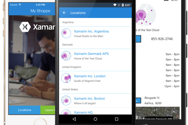 I will develop android and ios applications in xamarin