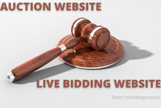 I will develop live bidding website and auction website