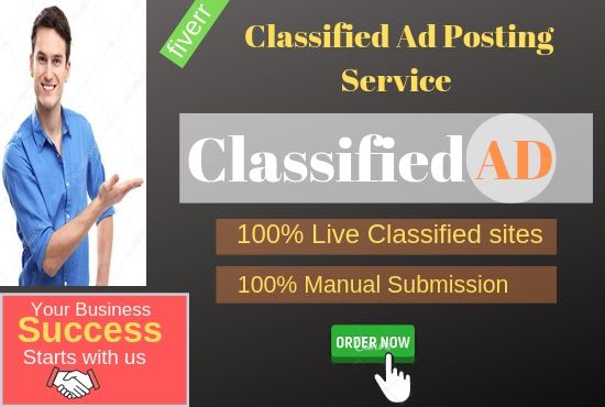I will do 100 high quality classified ad posting sites