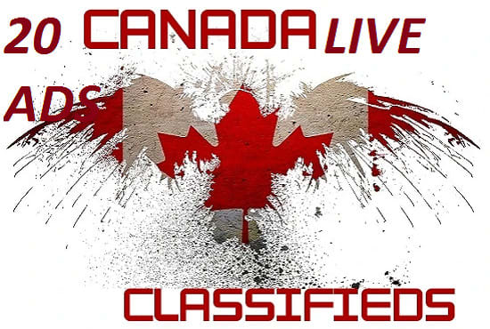 I will do 20 canada classified ads submission