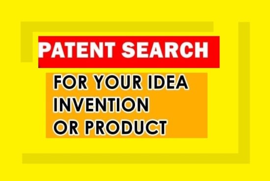 I will do a detailed patent search for your product