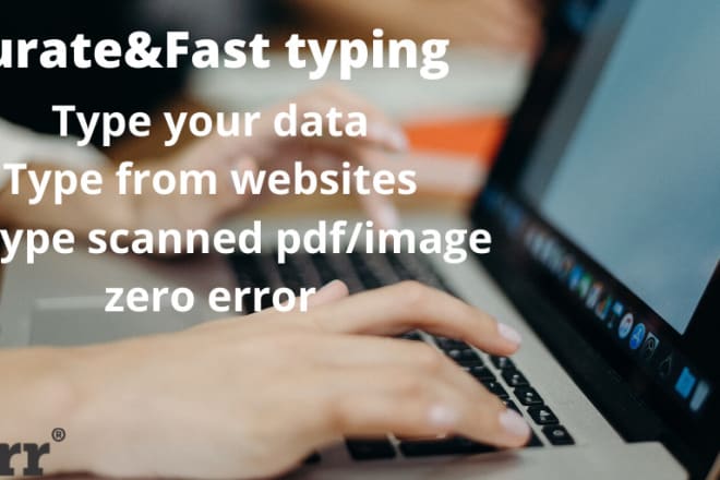 I will do a fast typing job for you and retype scanned pdf, images