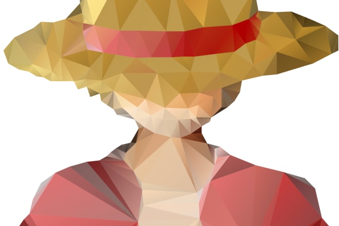 I will do a low poly portrait vector