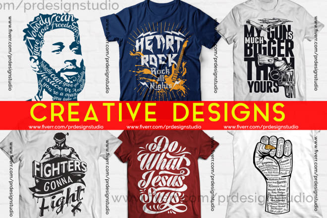 I will do amazing typography tshirt design