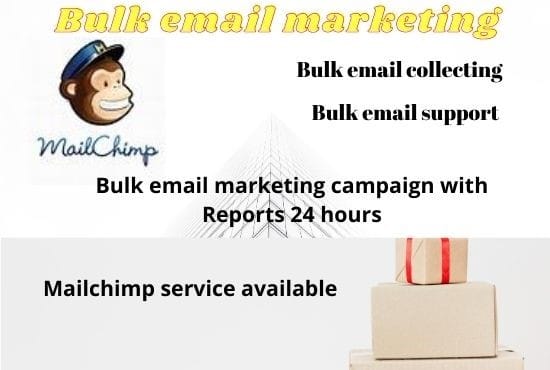 I will do an email blast, mailchimp email marketing