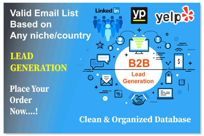 I will do b2b lead generation, web scraping, internet research