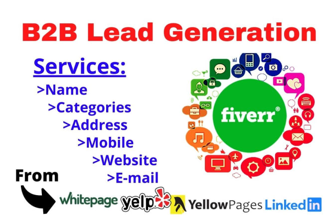 I will do b2b lead generation,web scraping, web research