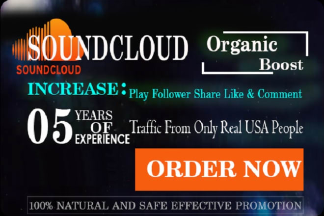 I will do best and organic hip hop and soundcloud promotion