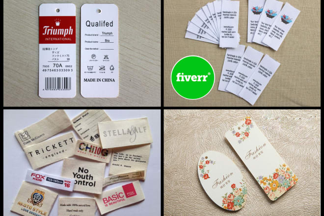 I will do clothing label, swing ticket, hang tag, price tag design