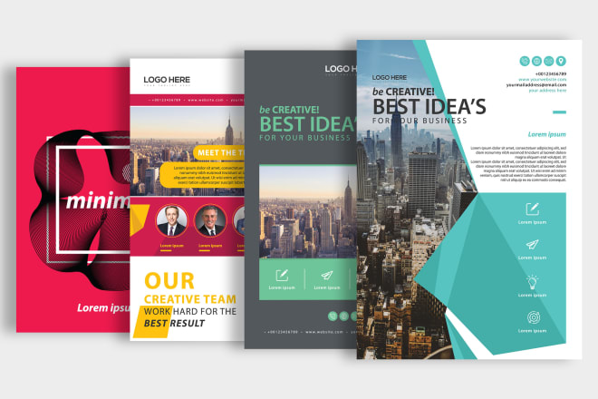 I will do creative flyers design in indesign business flyers