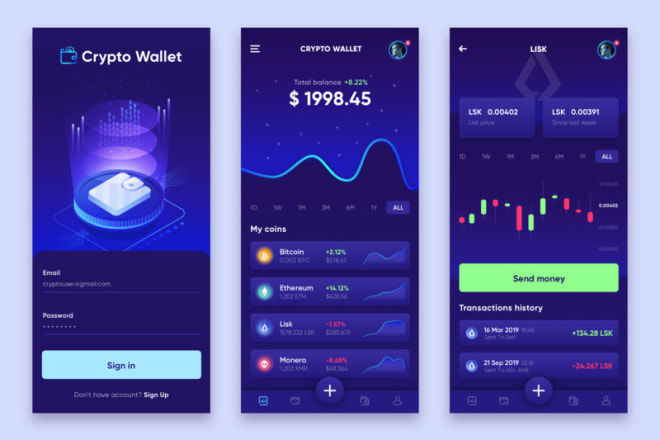 I will do crypto wallet app, crypto exchange web, forex wallet app