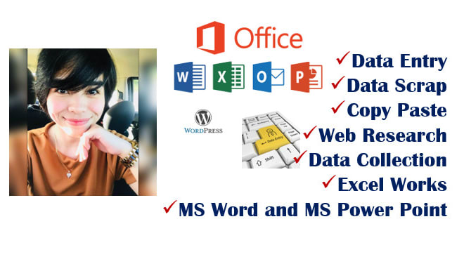 I will do data entry data scraping wordpress and excel works
