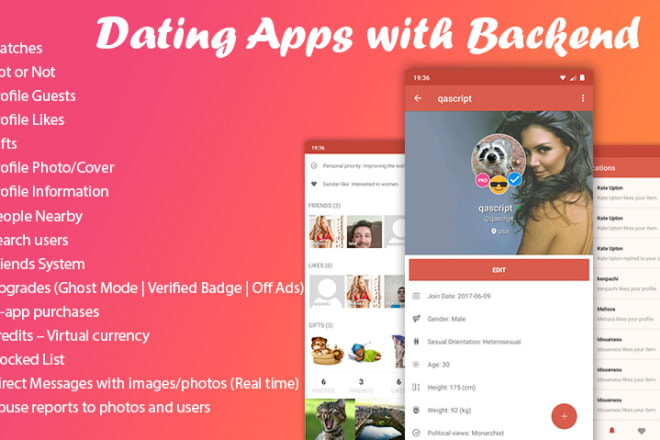I will do dating chat app within less budget
